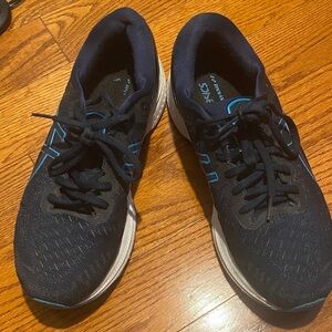 ASICS Navy and Sky Blue Athletic Shoes